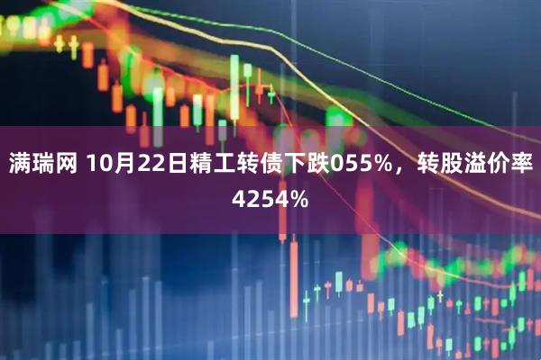 满瑞网 10月22日精工转债下跌055%，转股溢价率4254%