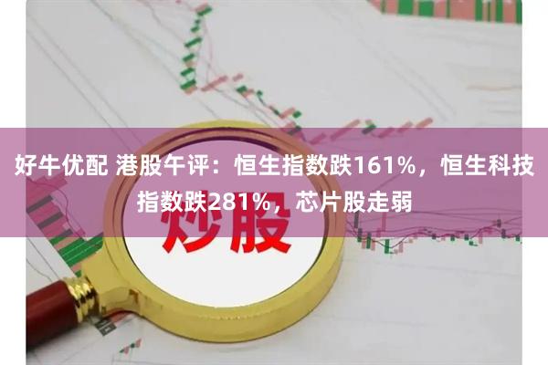 好牛优配 港股午评：恒生指数跌161%，恒生科技指数跌281%，芯片股走弱