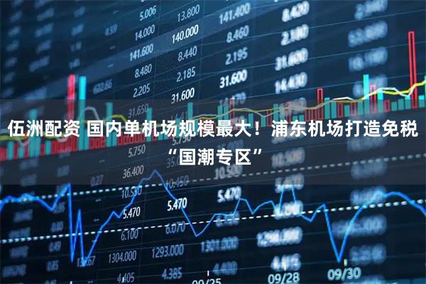 伍洲配资 国内单机场规模最大!浦东机场打造免税“国潮专区”